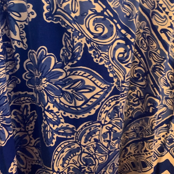 EUC Lilly Pulitzer Blue Water Open Crush Maxi S - Picture 5 of 5